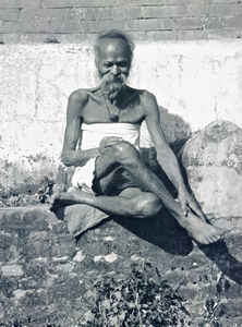 Kathmandu, October 1991, A Holy man (Sadhu). Hinduism has for many years been the State religio