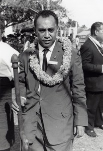Assembly of the Pacific conference of Churches in Chepenehe, 1966 : a representative of Ravotonga (Cook islands)