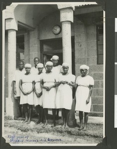 First year of student nurses, Chogoria, Kenya, 1951