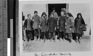 Group of elderly, Yeung Kong, China, May 1939