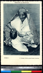 Hindu grandmother, India, ca.1920-1940