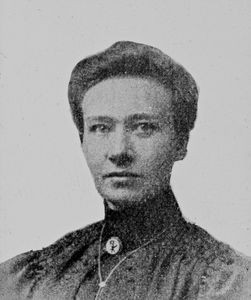 Fru Ane Kirstine Nielsen, født Jørgensen 1.3.1873. Sygeplejerske. Udsendt 1907 - 1940 til Xiuyan. Danmission Photo Archive