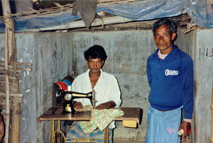 Danish Bangladesh Leprosy Mission/DBLM. Rehabilitated former patient, Nilphamari, 21st November