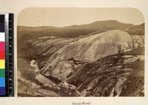 View of Gneiss rocks, Madagascar, ca. 1865-1885