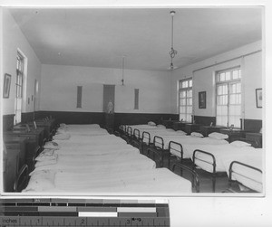 Dormitory of native novices at Fushun, China, 1940