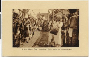 Negus Tafari Makonnen after the Coronation, Addis Abeba, Ethiopia, 1928