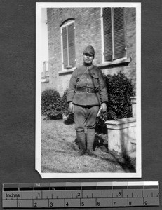 Japanese Christian soldier, Nanjing, China,1938