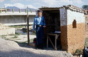 Pakistan. A guard in the North West Frontier Province (NWFP)