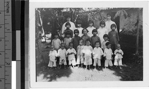 Group of orphans, Yeung Kong, China, ca. 1938