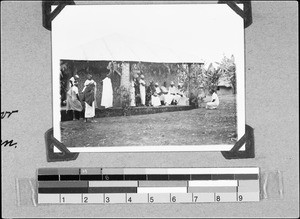 People performing a play, Rungwe, Tanzania, 1935