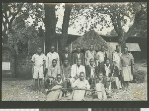 Mission guard, Chogoria, Kenya, ca.1954