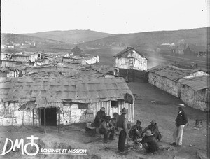 Street scene in a compound, Pretoria, South Africa, ca. 1896-1911