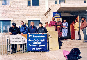 Distribution of emergency aid in the spring of 2000 after the disaster winter (Dzud). Financed