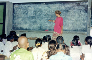 Tamil Nadu, South India. From Siloam Girl's Boarding School, Tirukoilur. Volunteer Birgit Nisse