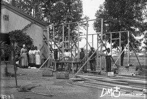 Construction of an outbuilding, Pretoria, South Africa, ca. 1896-1911