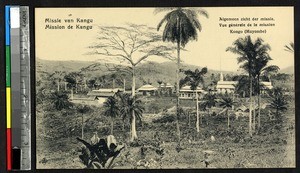 View of mission buildings, Kangu, Congo, ca.1920-1940