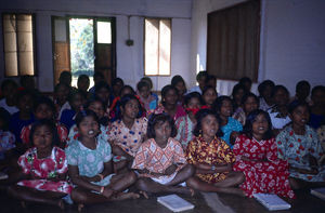 East Jeypore, Orissa, South India. Boarding girls from Rayagada, March 1988