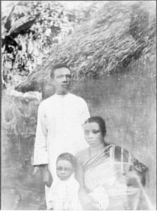 Teacher Yohane and his wife and children, Moshi, Tanzania, ca. 1901-1910