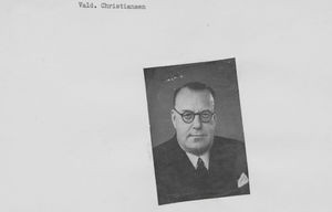 Valdemar Christiansen. Rejse- og Missionssekretær allerede i 1920erne. Redaktør af jubilæumsbogen "Santalmissionen 1867" fra 26. sep. 1942