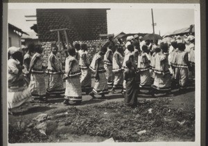 Pupils from the Girls' Institute in Aburi during the procession