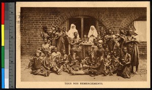 Missionary sisters giving nutrition advice to mothers, Congo, ca.1920-1940