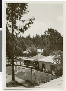 View of the mission station Harmshusen, Adis Abeba, Ethiopia, 1931