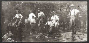 Crossing a stream in Bakossi