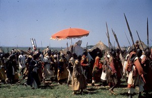 The Lamido with his court, Ngaoundéré, Adamaoua, Cameroon, 1953-1968