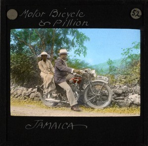 Motorbike and Pillion Passenger, Jamaica, ca.1875-ca.1940