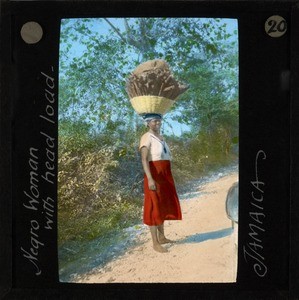 Woman Carrying a Load on Her Head, Jamaica, ca.1875-ca.1940