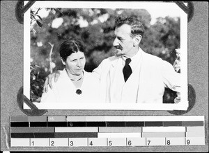 Missionary Gemuseus and his wife, Nyasa, Tanzania, 1937