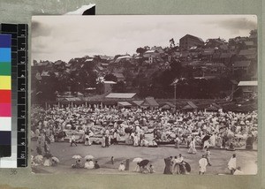 View of market, Antananarivo, Madagascar, ca. 1913