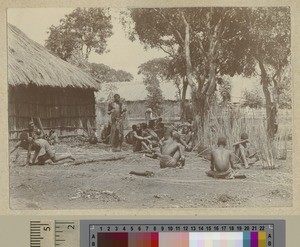 Basket making, Livingstonia, Malawi, ca.1903