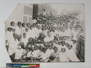 Congregation at Ambatovinaky Church, Antananarivo, Madagascar, 1927