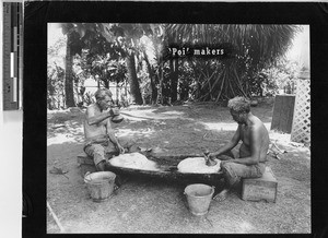 Poi makers, Hawaii, ca. 1920-1940