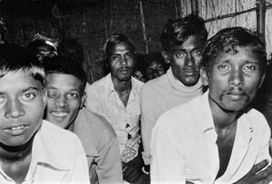 Bangladesh Lutheran Church/BLC, November 1981. Part of the congregation at a church service in