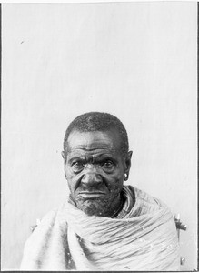 Old Chagga man, Moshi, Tanzania, ca.1901-1910