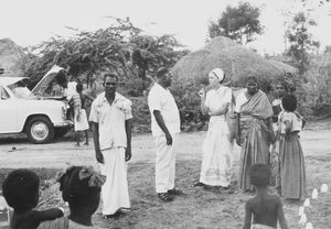 Arcot, South India, Consecration of a self-built church at Vaithijanatapuram (nearTholudur), Va