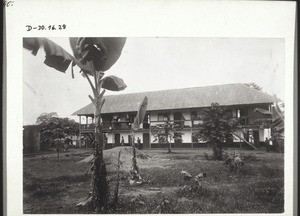 Nebengebäude der Station Kumase. (Goldküste); neu aufgebaut 1902