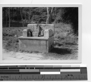 Wayside shrine near Beijie, China, 1940