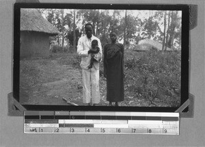 Head teacher Jona with his family, Rungwe, Tanzania