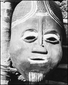 Wooden mask in Bamendjin