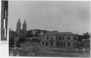 Cathedral and St. Patrick's orphanage for the boys, Bangalore, India, ca. 1900-1920