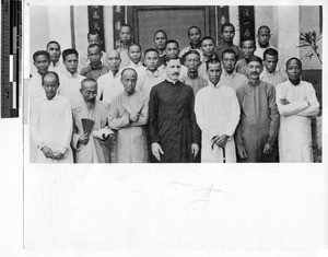 Rev. Bernard Meyer, MM at catechetical school at Gaozhou, China,1922