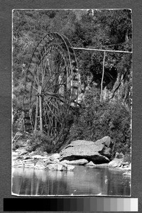 Mountainside water wheel, Sichuan, China, ca.1900-1920