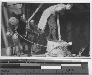 Making Chinese catsup at Fushun , China, 1928