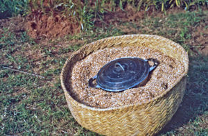 Mission at the bottom - City Mission in Madagascar. Hay box lined with rice husk and sawdust. 1