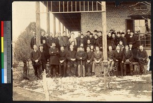 Missionary refugees at Yantai, Beijing Shi, China, ca.1900