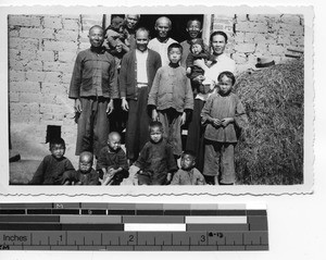 A Christian family at Luoding, China, 1934