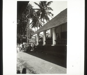 The shop of the weaving factory